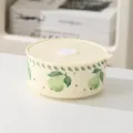 Ceramic lunch box with lid and cute pear pattern, perfect for microwave heating, 850ml capacity. - Pear / 6 Inch (850ml)