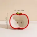 Cute apple shaped ceramic bowl, hand painted table tableware for home kitchen, soup bowl. - Apple