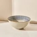Japanese ceramic ramen bowl large soup bowl blue striped tableware 8 inch 1300ml - Blue Rain - 8-Inch Noodle Soup Bowl 【1 Pack】