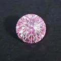 Exquisiter runder rosafarbener Edelstein mit feinem Schliff, ideal fur individuellen Schmuck. - Rosa