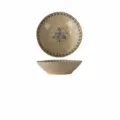 Bol a Soupe en Ceramique Retro 7.5 Pouces Sous Glacure Bleu Floral pour Cuisine - Bols à soupe Plain Moon 7,5 pouces