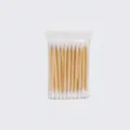 Bastoncillos de algodón de bambú de doble cabezal desechables, pack de 30 unidades para maquillaje. - Juego de 30