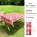 Mantel desechable impermeable a prueba de aceite camping fiesta exterior 80x120cm - Una Bolsa / Rojo (80*120cm)