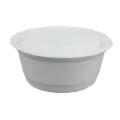 Bol de pulpa de caña de azúcar desechable ecológico con tapa para sopas y comidas. - 800ml / Blanco