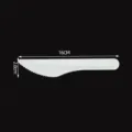 Cuchillo para carne desechable de pulpa de cana, vajilla blanca ecologica de 16 cm. - Cuchillo