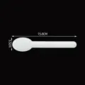 Cuchara Desechable de Pulpa de Caña de Azúcar Blanco 15.8cm Vajilla Ecológica Biodegradable - Cuchara