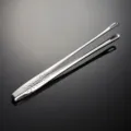 Pinza de comida de acero inoxidable 304 BBQ carne bistec pan herramienta de cocina - Plata 28 cm