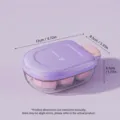 Mini bandeja cubitos hielo presion maquina molde purpura 12x8.5x4.5cm accesorio cocina - Púrpura
