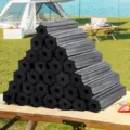 Carbon de mecanismo sin humo de combustion rapida a alta temperatura para barbacoa al aire libre. - Paquete de aprox. 2,5 kg (Sin encendedores)
