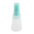 Silicone Oil Brush Bottle in Light Blue, essential kitchen baking and barbecue tool dispenser. - Nordic Green