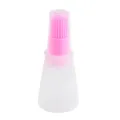 Bouteille de brosse à huile en silicone pour la pâtisserie, le barbecue et la cuisine. - Rose