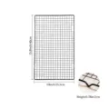 Black metal wire baking cooling rack with grid design, fast cooling, 15.8x10 inch size - Black 40x25.5x1.8cm Organizer (PP Bag)