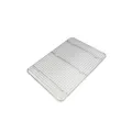 Stainless steel wire cooling rack for baking, square metal grid drying tray for cakes. - 430 Stainless Steel Large: 42x29x2cm