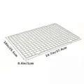Stainless steel baking cooling wire rack, rectangular grid design, fast cooling 37x25cm - Silver 37.3x25.5x1cm (PP Bag)