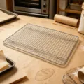 Stainless Steel Wire Cooling Rack Square Baking Grid Oven Accessory for Cake Bread BBQ - (New) 304 Stainless Steel Medium: 37.5*25.3*1.5cm