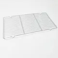 Portable stainless steel wire BBQ grill net and cooling rack for outdoor camping cooking. - Large: 41x20.5x1.5cm