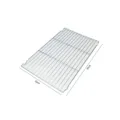Stainless steel wire grill rack camping BBQ cooking grate replacement part 22x35cm - Medium: 35x22x1.5cm