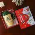 Weihnachten Keramik Tasse Set mit Deckel Strohhalm, niedliche Urlaubsgeschenk Wasserbecher. - 550ml / 550 ML [Grüner Weihnachtsbecher]