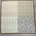 Vintage patchwork square scarf 90cm stylish women headwrap hair band neckerchief - YY-18