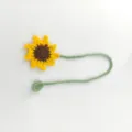 Handcrafted crochet sunflower bookmark cute knitted wool stationery creative reading gift for book lovers - Sunflower Bookmarks / Sunflower