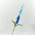 Handcrafted crochet lavender flower finished product, wool knit floral gift for home decor. - Gradient Blue Finished Product