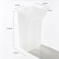 Hanging refrigerator side door storage box adjustable plastic fridge organizer basket holder. - 1 Pair/Pack / Clear