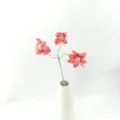 Handcrafted crochet pink flower bouquet artificial knit floral arrangement home decor gift - Pink