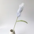 Handgemachte gehäkelte Salbeiblume künstliche Pflanze Heimdekoration für Vasen Display - Reinweiß