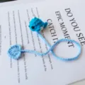 Handmade crochet blue whale bookmark, cute knitted animal page marker for reading books. - 01 Whale