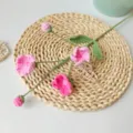 Fiore all'uncinetto fatto a mano fiore lavorato a maglia finto decorazione tavola casa - Rosa sfumato B