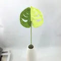 Pianta artificiale con foglia di monstera all'uncinetto fatta a mano regalo casa. - Monstera (Versione G)