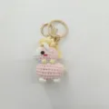 Handmade crochet unicorn keychain cute plush pony charm knit bag pendant gift accessories. - Finished Pink Pony