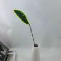Mazzo di piante artificiali con foglie verdi all'uncinetto fatte a mano per decorazione regalo. - Foglia di cordyline versione B
