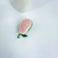 Handmade crochet fruit plush toy cute knitted keychain charm bag pendant home decor gift - Piece / Guava