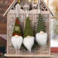 Christmas knitted faceless gnome pendant set holiday tree hanging decorations home decor - Knitted Small Pendant Green Set (Pack of 3)