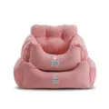 Pinkes Auto Haustierbett Hundesitz Größe M und L Set komfortables Reise Zubehör - M: 50*45*36 / Rosa