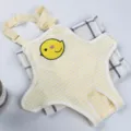 Hunde physiologische Hose süße gestreifte Welpen Hygiene Shorts mit Riemen Ente Stickerei. - M / Gelbes Küken Stil