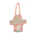 Cute striped dog sanitary pants with adjustable straps pet diaper physiological shorts for female dogs. - Pink Plaid