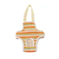 Colorful striped dog physiological pants with adjustable straps pet sanitary diaper - Yellow Stripes