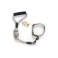 Graues Haustier-Leinen- und Halsband-Set mit weichem Schaumstoffgriff und stabilem Metallhaken. - XS / Set aus Leine und Halsband in Grau