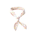 Haustier Kühlhalsband mit Blumenmuster atmungsaktives Dreieckstuch für Hunde und Katzen. - M: Gesamtlänge 90 cm / Rote Kleine Blumen