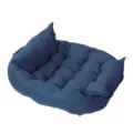 Blaues faltbares Haustierbett Hundematte mehrzweck Katzensofa Kissen für kleine Hunde und Katzen - S / Dunkelindigo