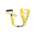 Yellow pet dog leash and harness set, durable woven rope with comfortable foam handle. - Yellow Leash and Harness Set