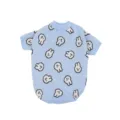 Lindo jersey azul para mascota con patrón de conejo ropa cálida de invierno perro gato. - M / Azul
