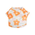 Sommer Mesh Kühlung Haustier T-Shirt atmungsaktiv leicht Hundeweste süße Blumenbekleidung für Welpen - FB / Gelbe Kleine Blume