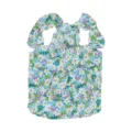 Sommer Blumen Hundekleid süsse atmungsaktive Baumwolle Welpen Kleidung Rock Outfit. - S / Blaugrün