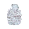 Süßes florales Haustier-Trägerkleid mit Rüschen, perfektes Sommer-Outfit für kleine Hunde. - S / Lila
