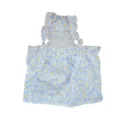 Süßes florales Hundekleid Sommer atmungsaktive Haustier Welpen Rüschen Sling Kleidung - S / Blau