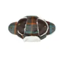 Dog winter trapper hat plaid faux shearling pet warm cap with earflaps and snap buttons - S / Hat / Khaki