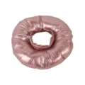 Glänzendes rosa Haustier-Elisabethband mit verstellbarem Kordelzug für den postoperativen Katzenschutz. - S / Metallisch Rosa